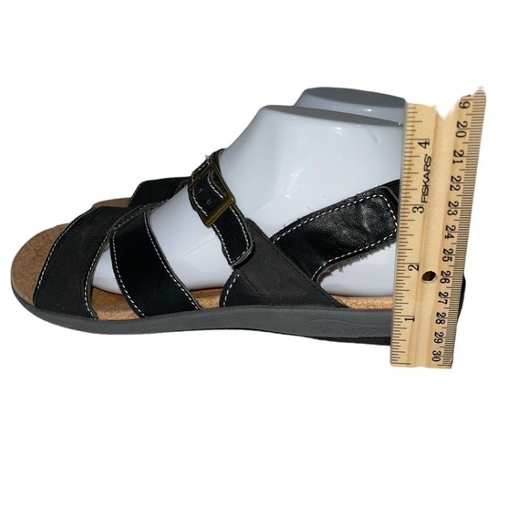 Spenco Women's Sandals Size 9 Black Leather Strappy Arch Support Comfort - Picture 9 of 13